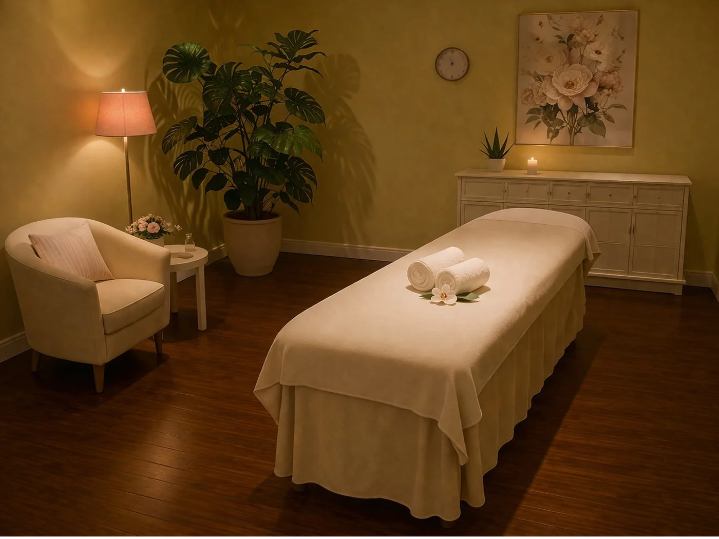 Blue Sky Massage in Upland treatment room